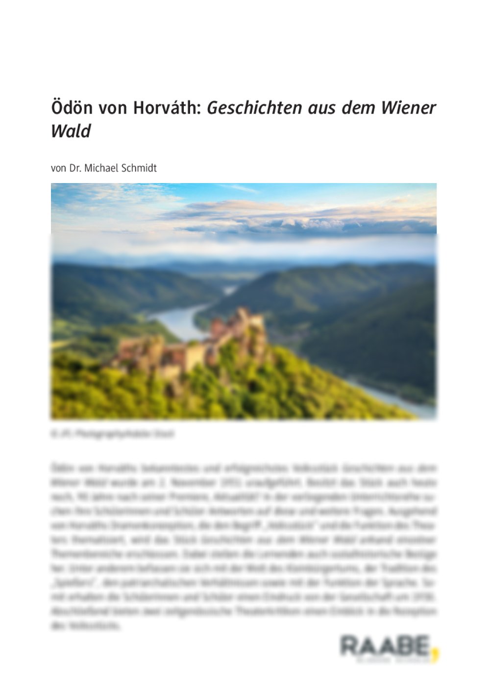 Ödön von Horváth: Geschichten aus dem Wiener Wald - Seite 1