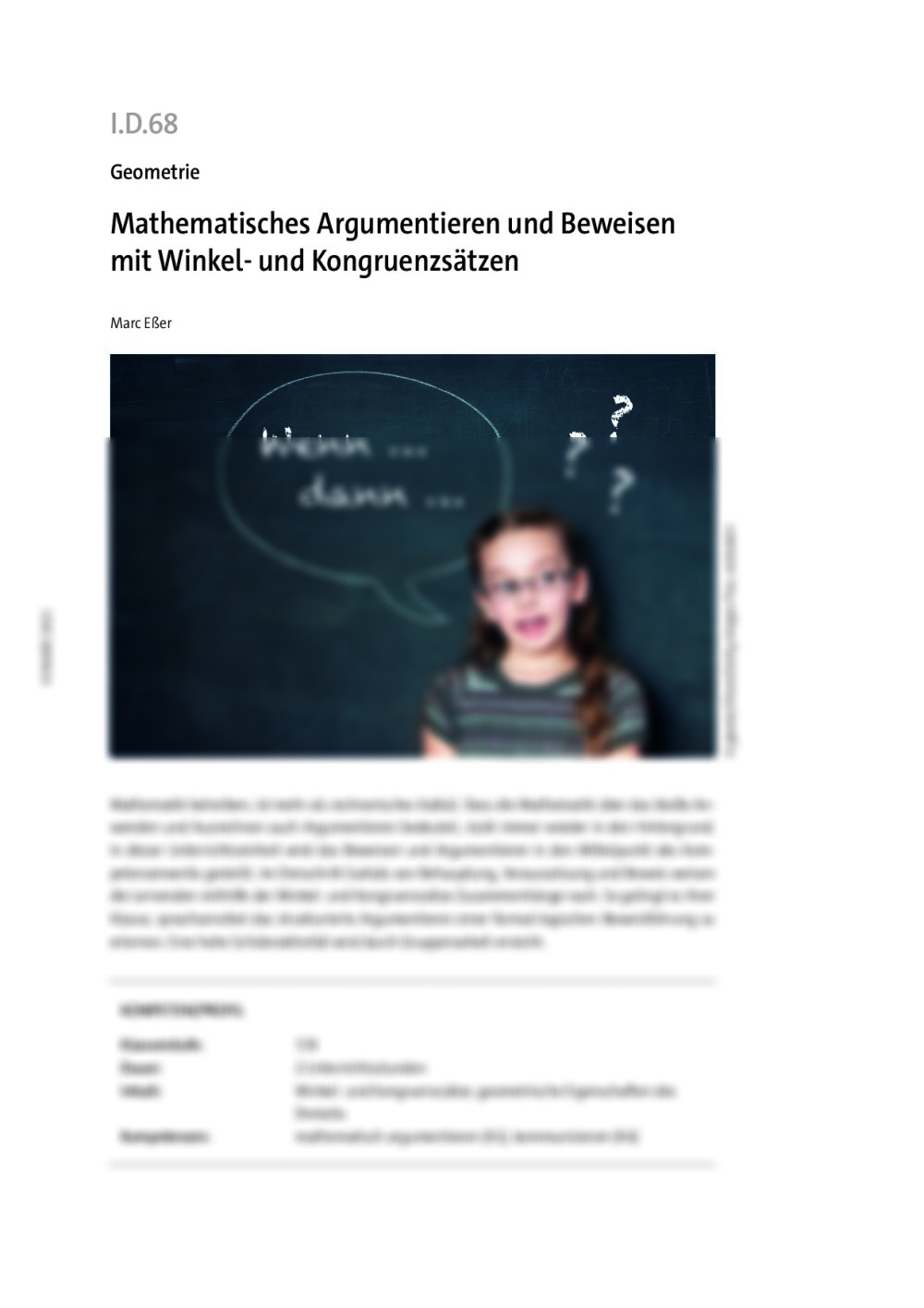 Mathematisches Argumentieren und Beweisen mit Winkel- und Kongruenzsätzen - Seite 1
