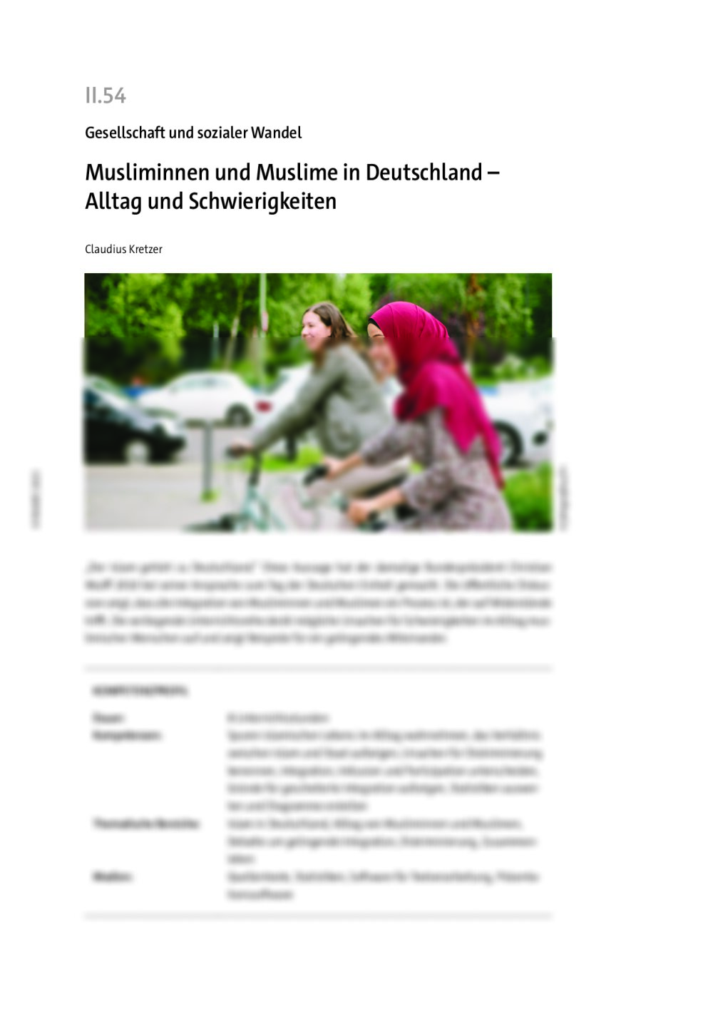 Musliminnen und Muslime in Deutschland  - Seite 1