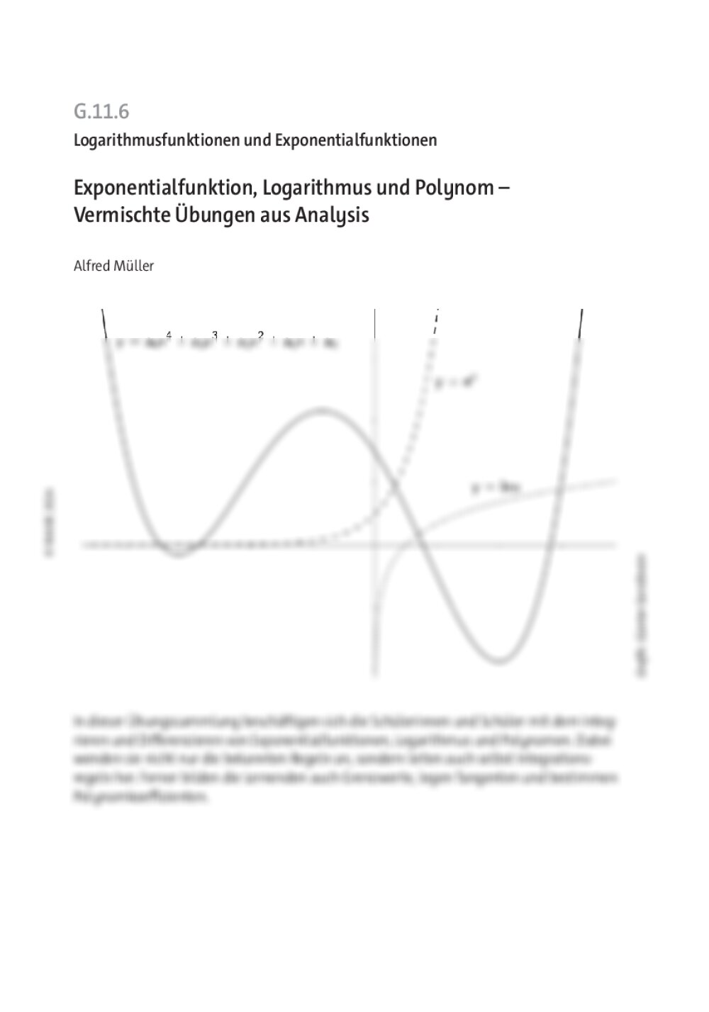 Exponentialfunktion, Logarithmus und Polynom - Seite 1