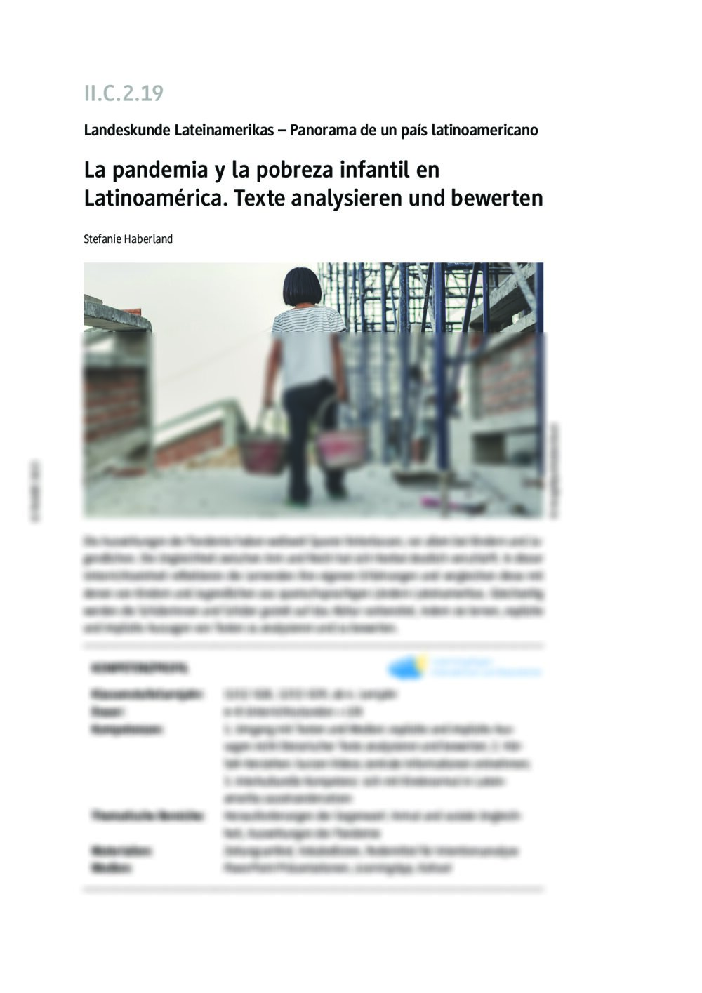 La pandemia y la pobreza infantil en Latinoamérica - Seite 1