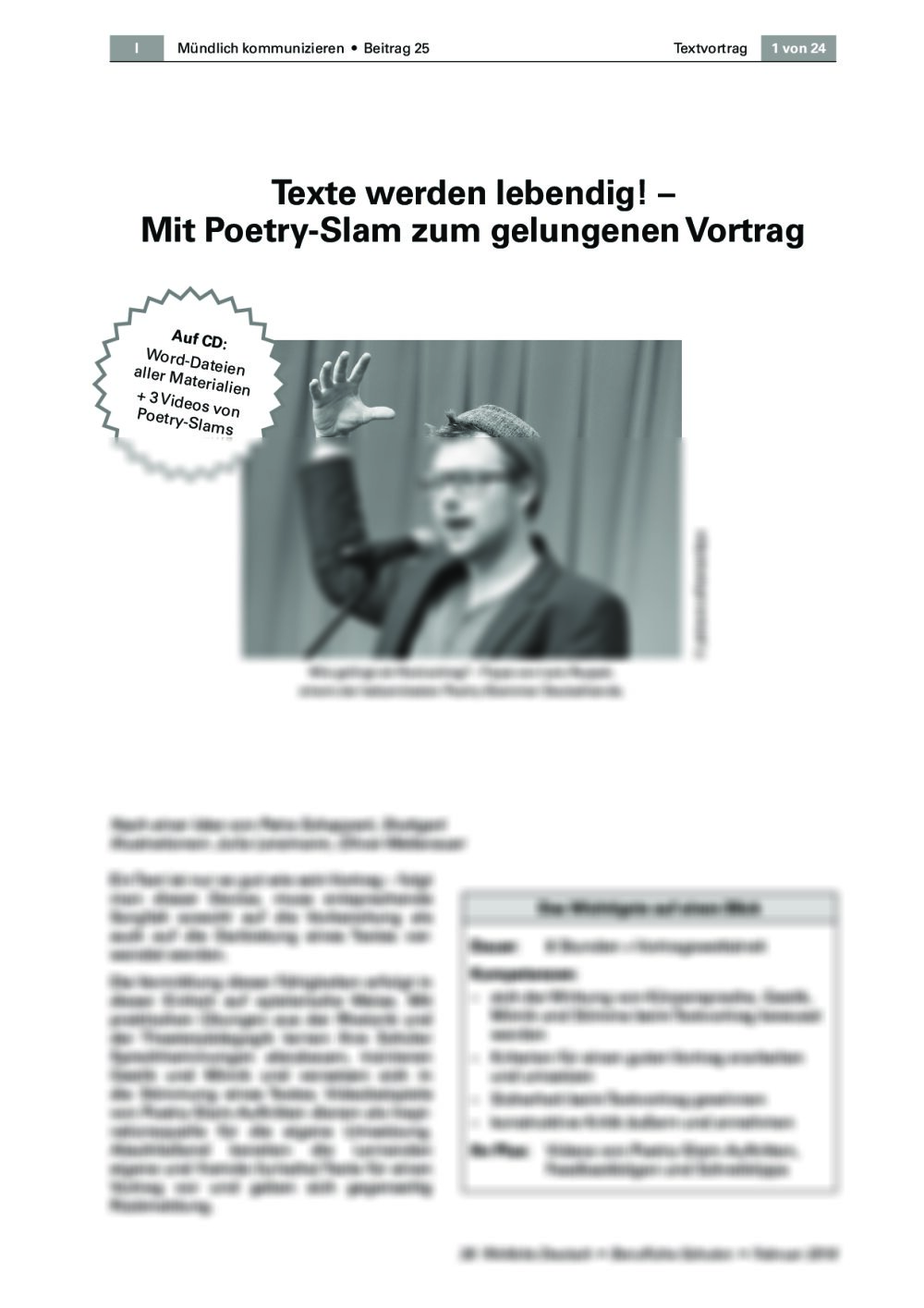 Mit Poetry-Slam zum gelungenen Vortrag - Seite 1