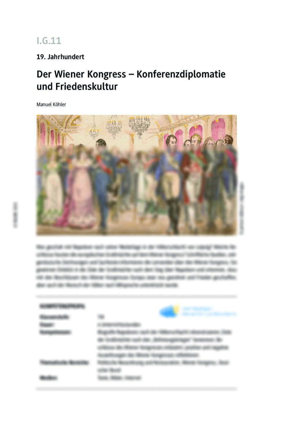 Der Wiener Kongress - Seite 1