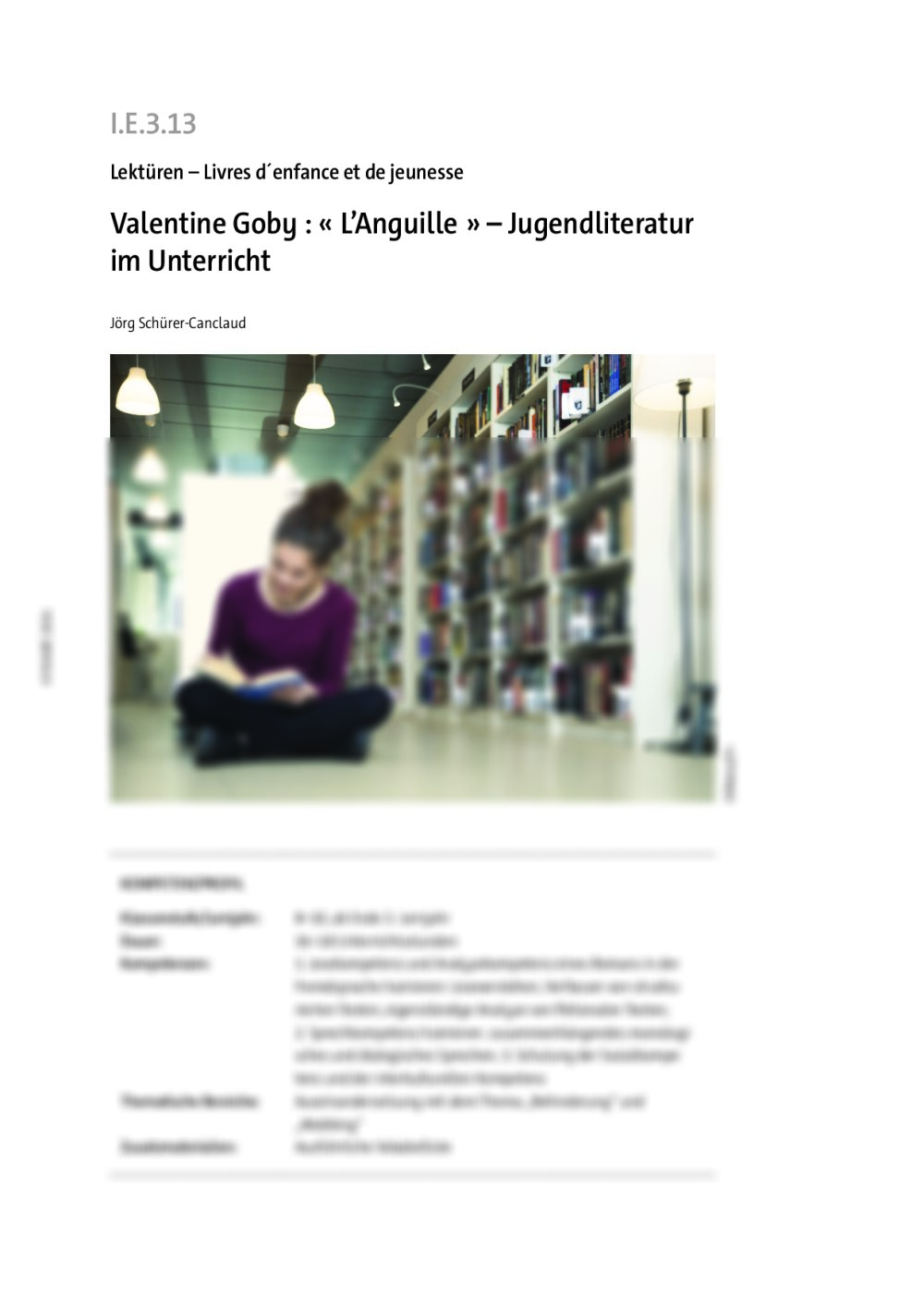 Valentine Goby : L’Anguille - Seite 1