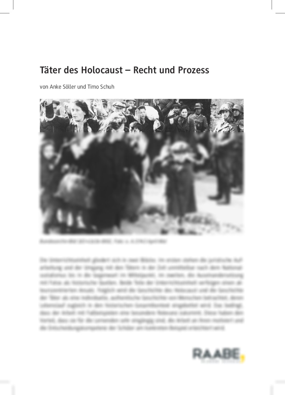 Täter des Holocaust – Recht und Prozess - Seite 1