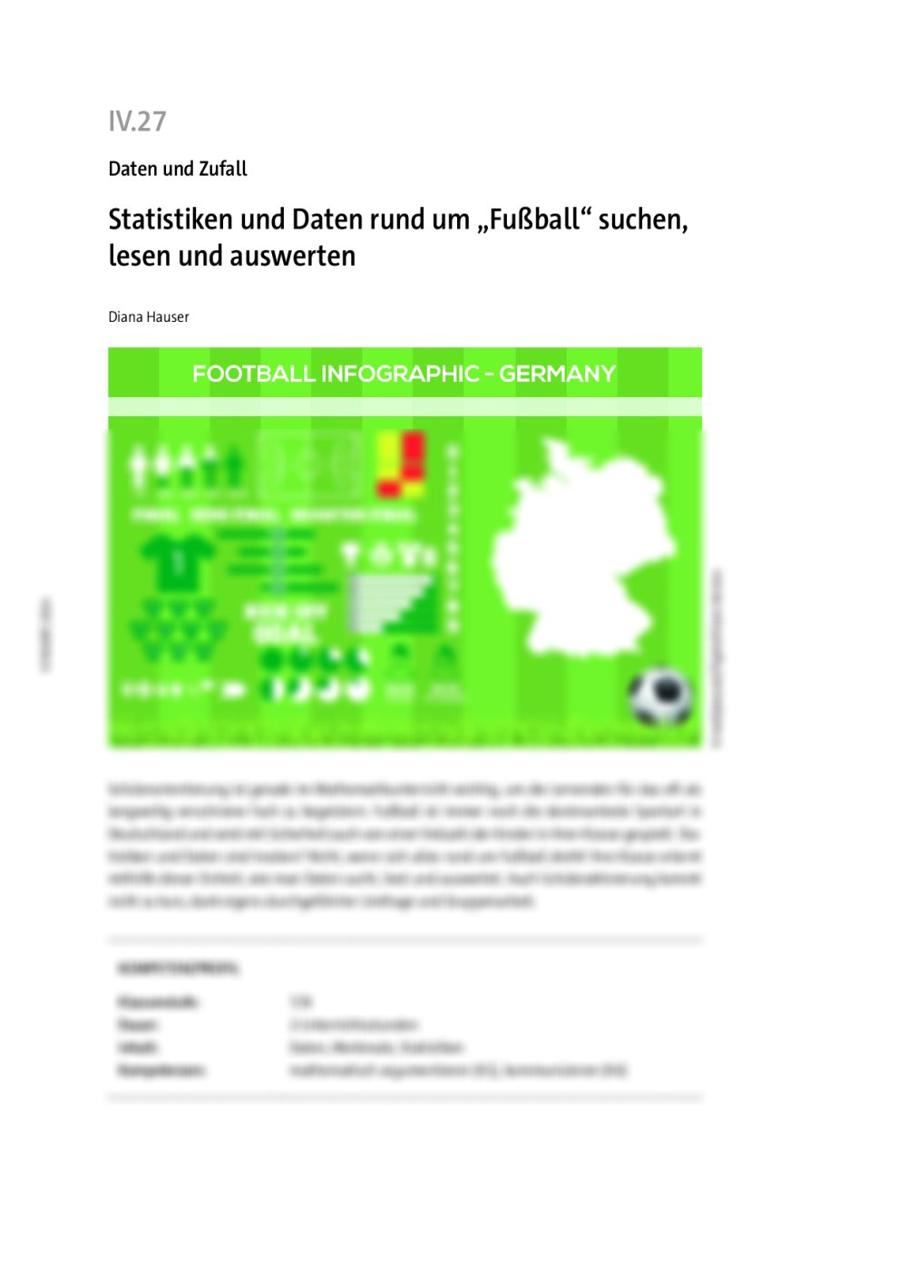 Statistiken und Daten rund um „Fußball“ suchen, lesen und auswerten - Seite 1