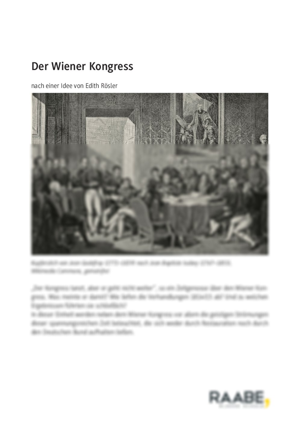 Der Wiener Kongress - Seite 1