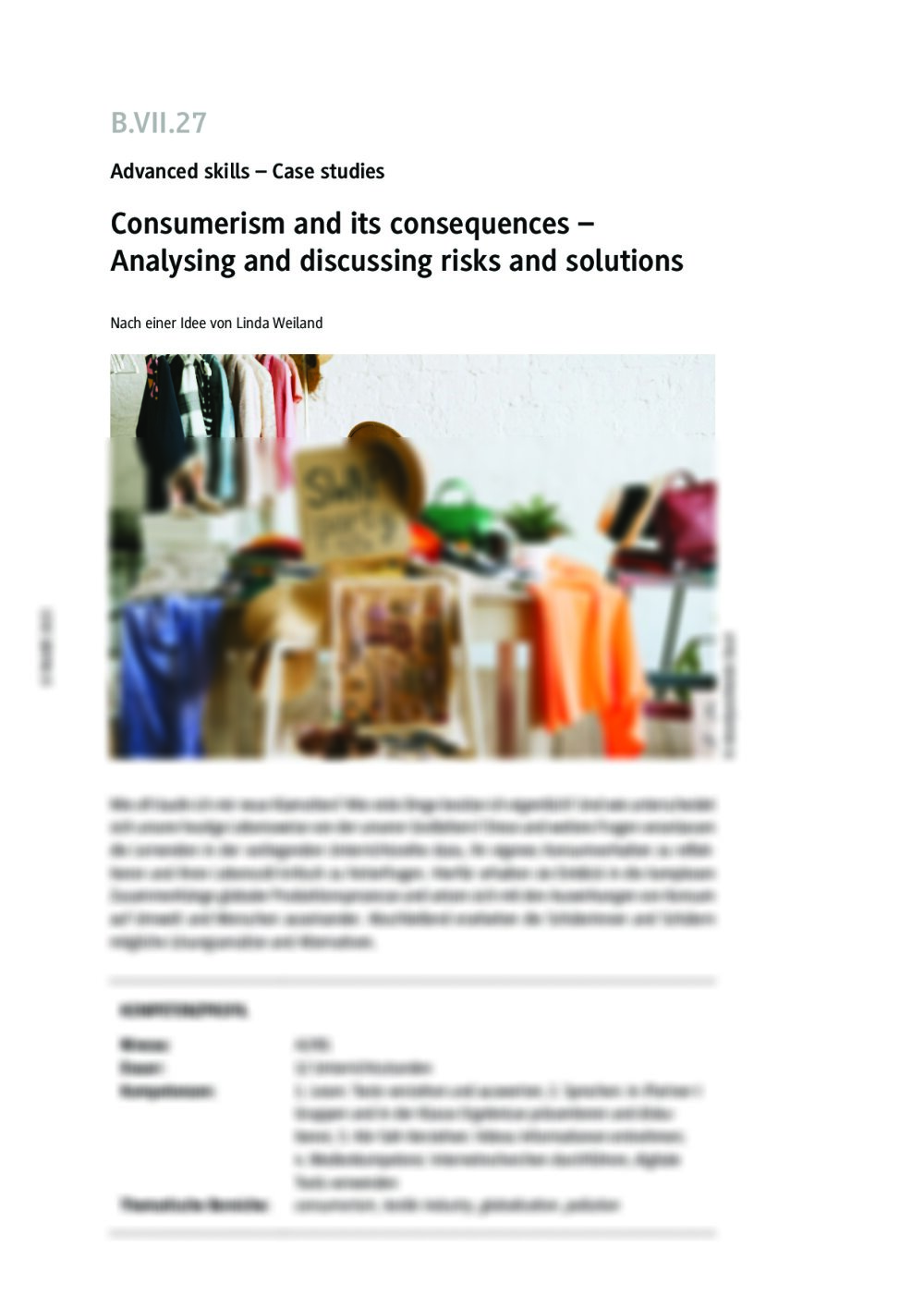 Consumerism and its consequences  - Seite 1