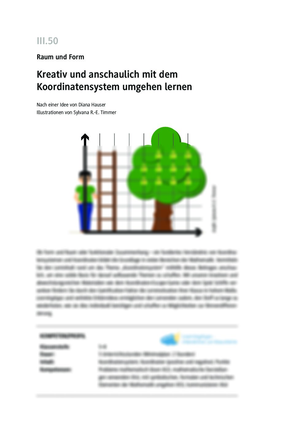 Kreativ und anschaulich mit dem Koordinatensystem umgehen lernen - Seite 1