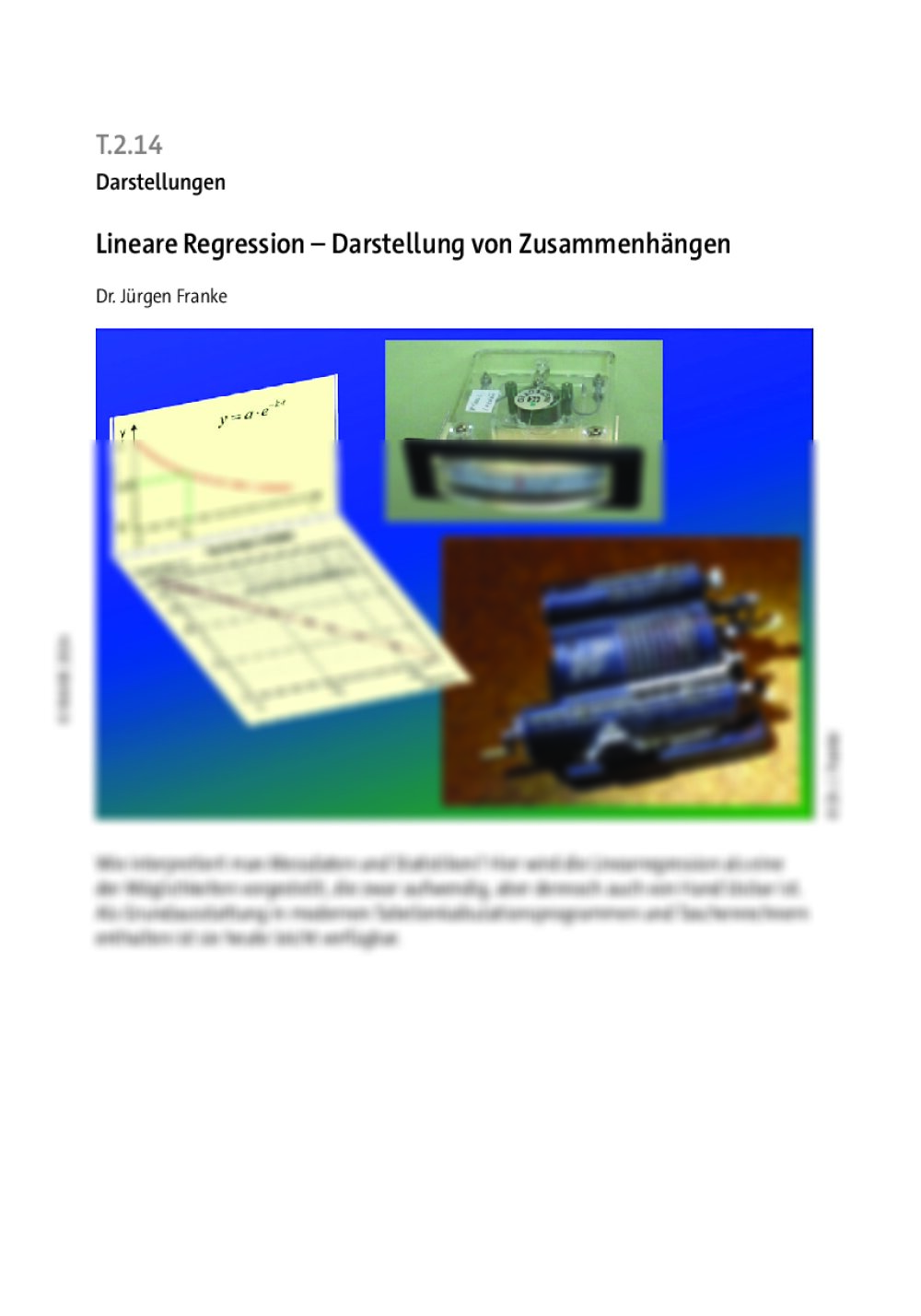 Lineare Regression - Seite 1