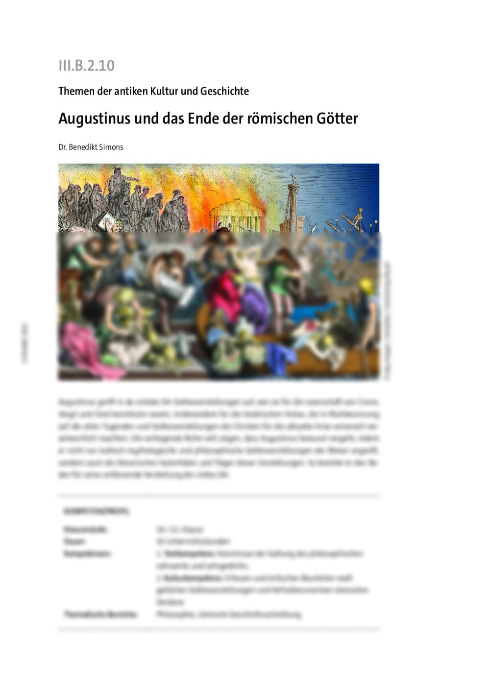 Augustinus und das Ende der römischen Götter - Seite 1