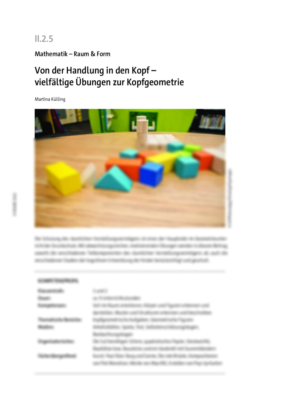 Von der Handlung in den Kopf - Seite 1