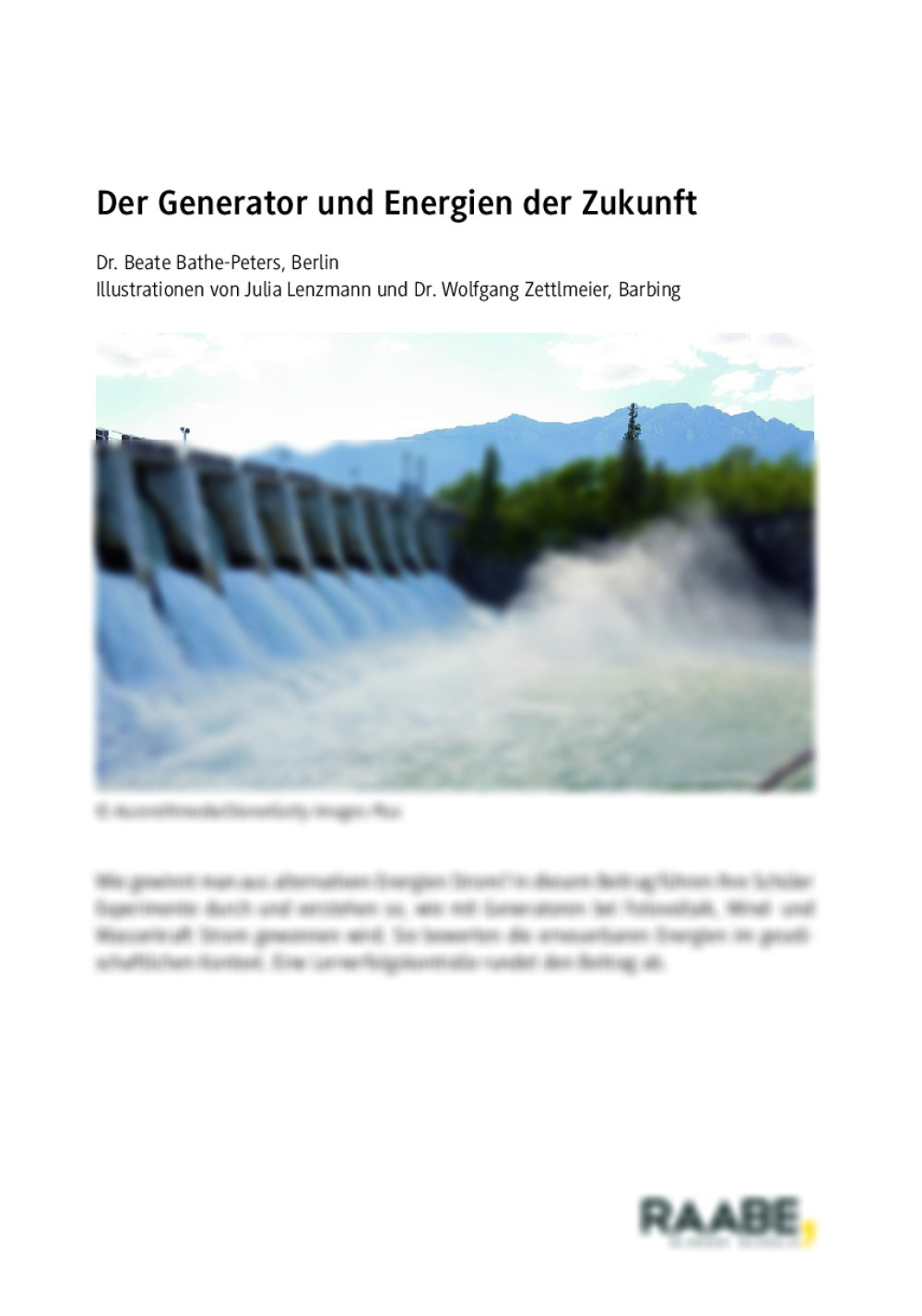 Der Generator und Energien der Zukunft - Seite 1