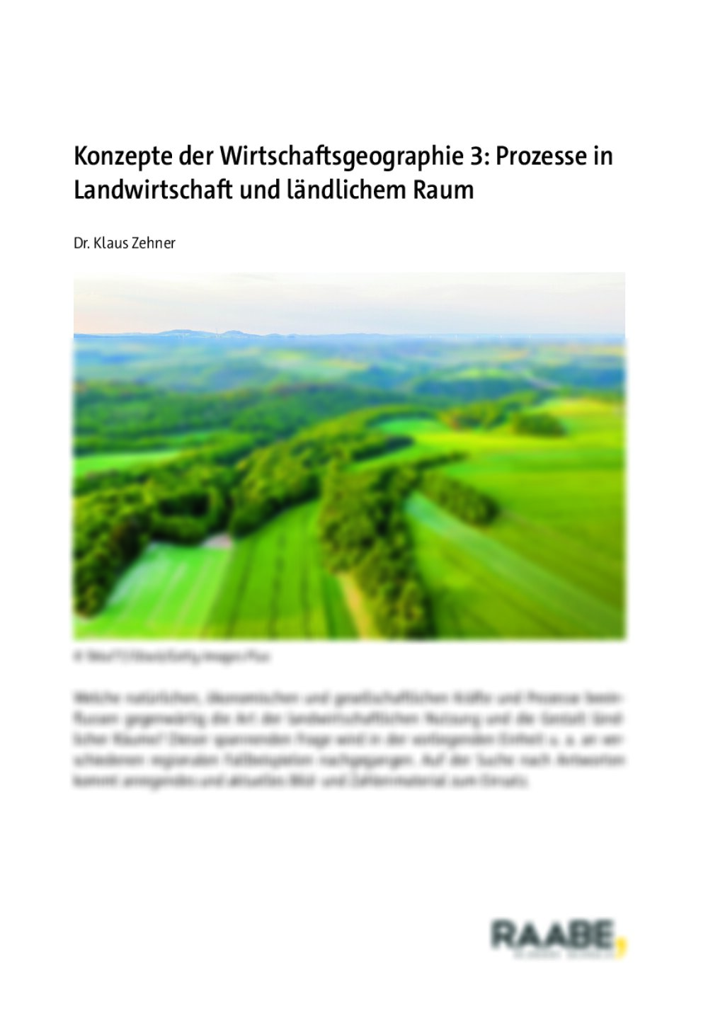 Konzepte der Wirtschaftsgeographie 3: - Seite 1