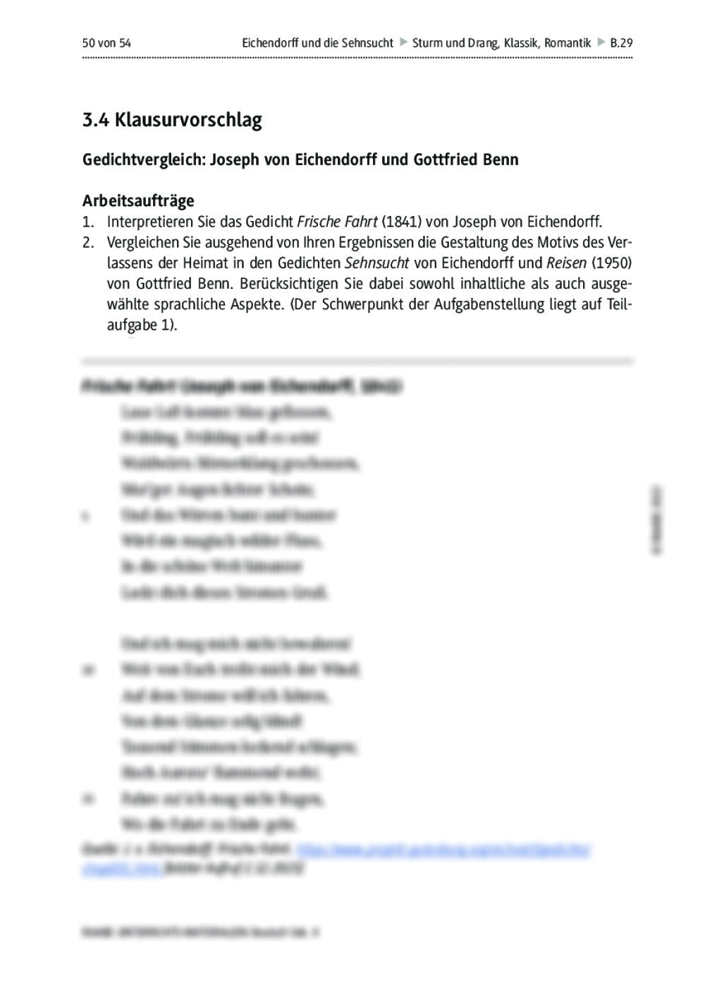 Gedicht Sehnsucht Von Joseph Von Eichendorff Joseph von Eichendorff und die Sehnsucht | RAAbits Online