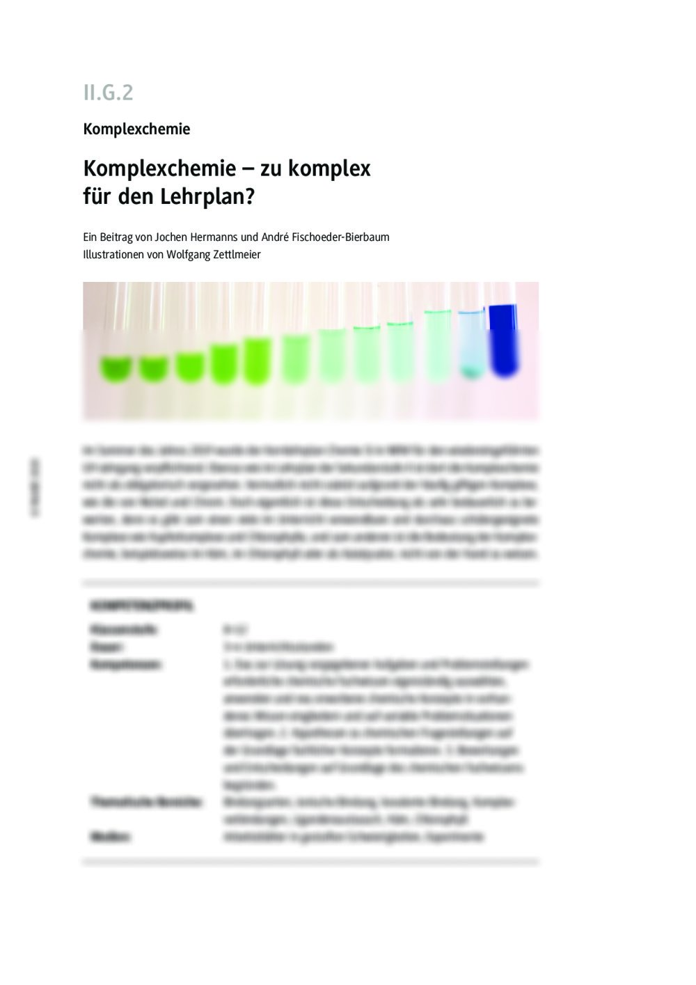 Komplexchemie - Seite 1