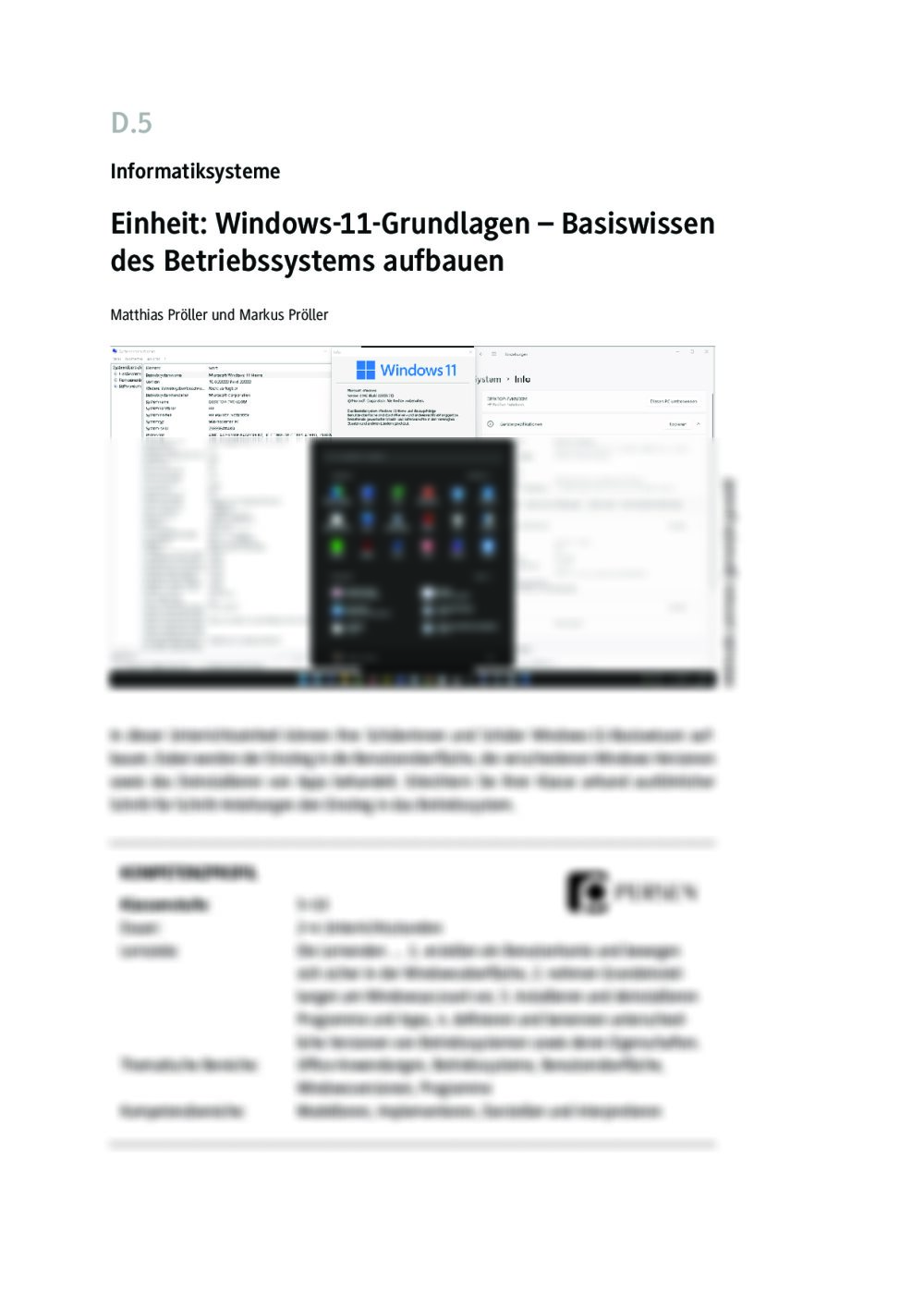 Einheit: Windows-11-Grundlagen - Seite 1