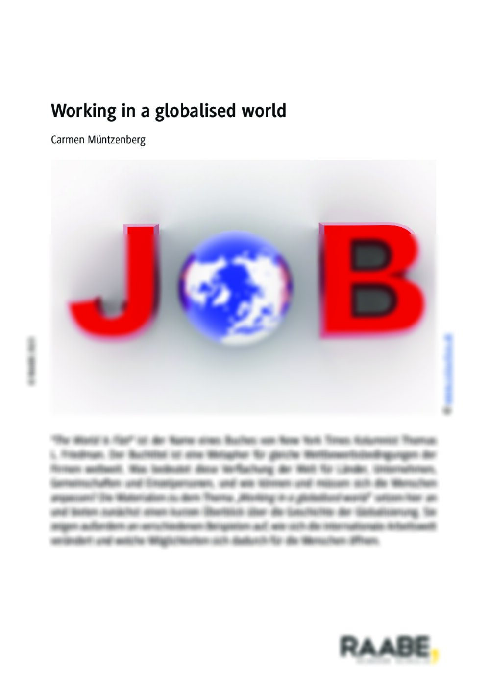 Working in a globalised world - Seite 1