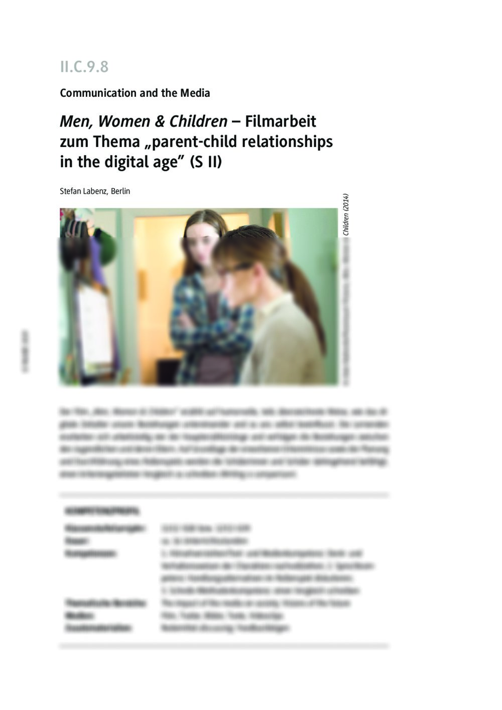 Filmarbeit zu Men, Women & Children - Seite 1