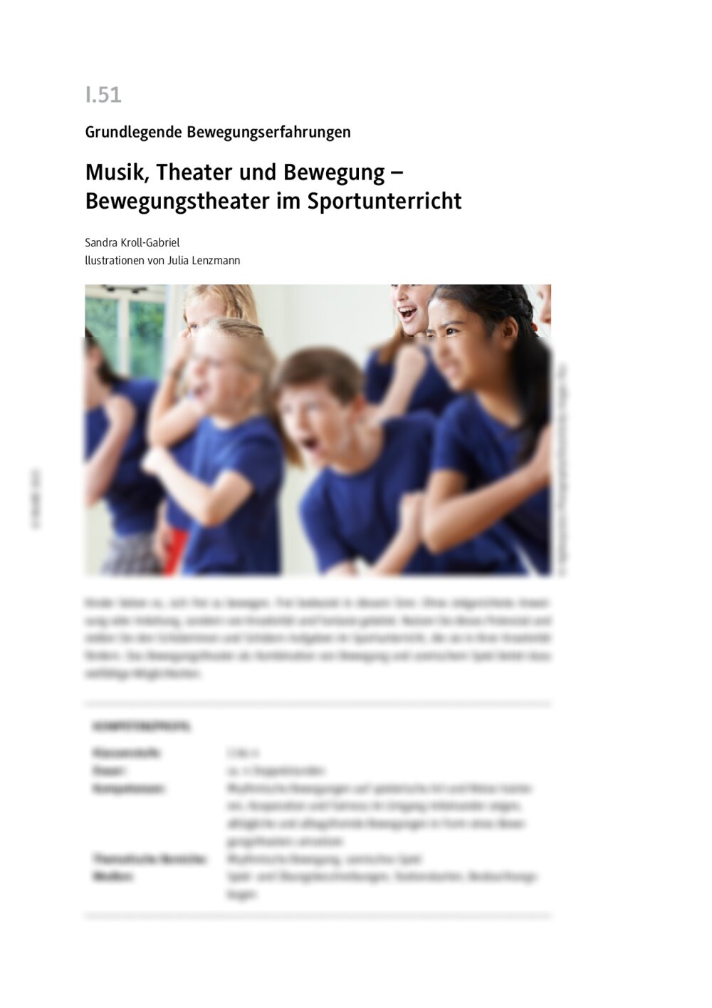 Musik, Theater und Bewegung - Seite 1