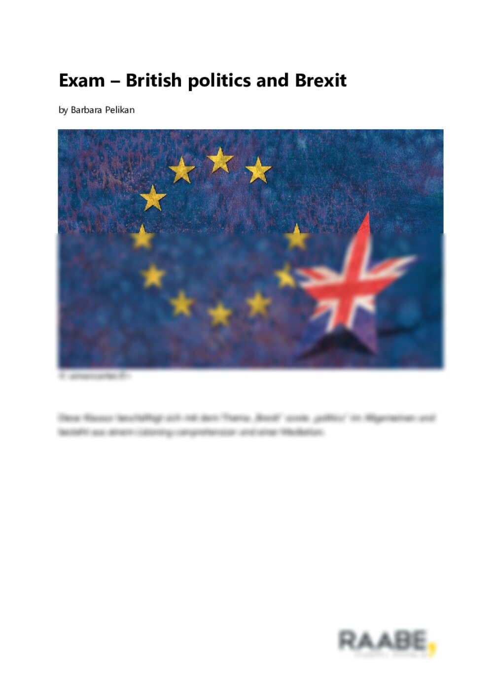 Exam – British politics and Brexit - Seite 1