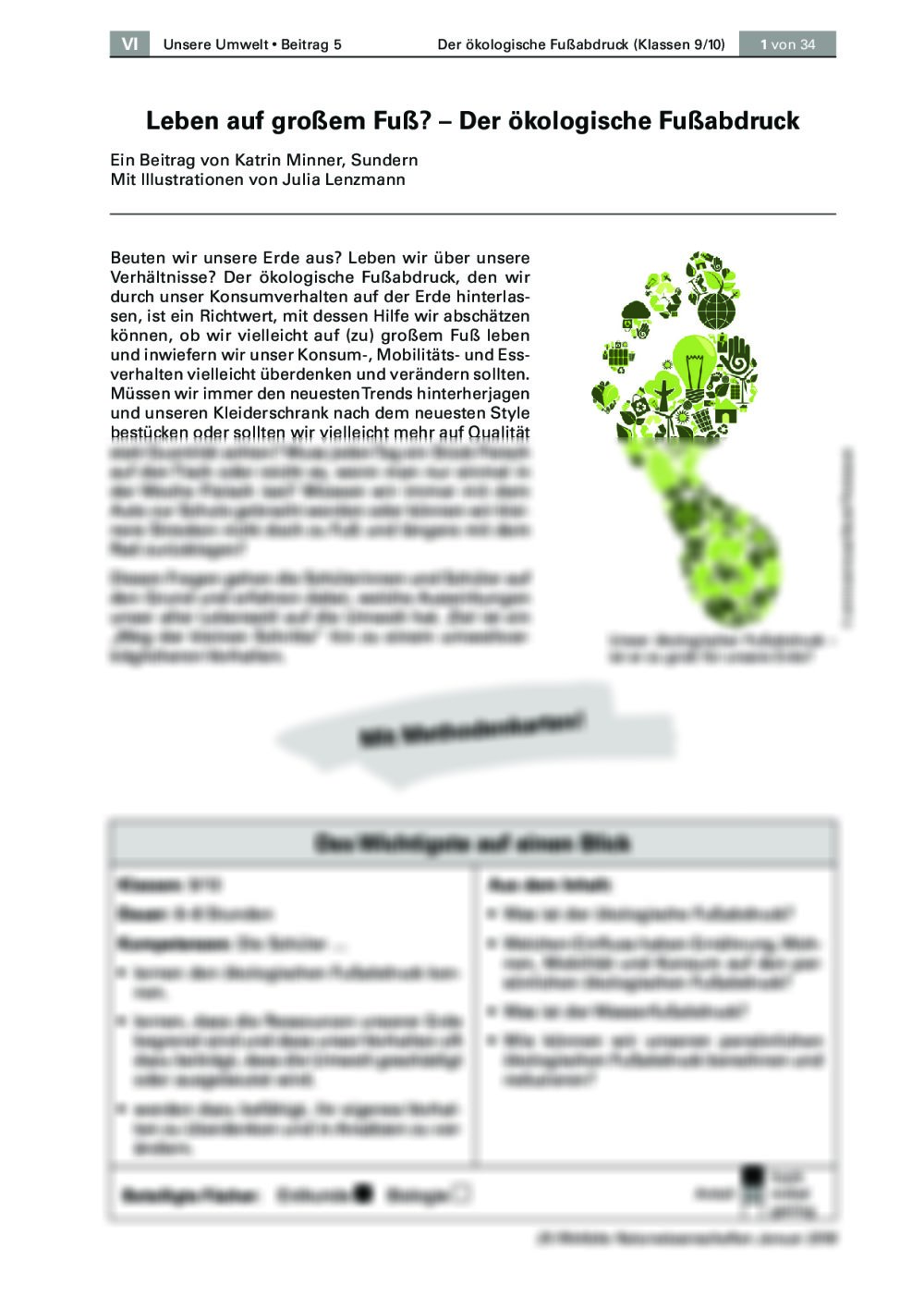 Leben auf großem ökologischen Fuß? - Seite 1