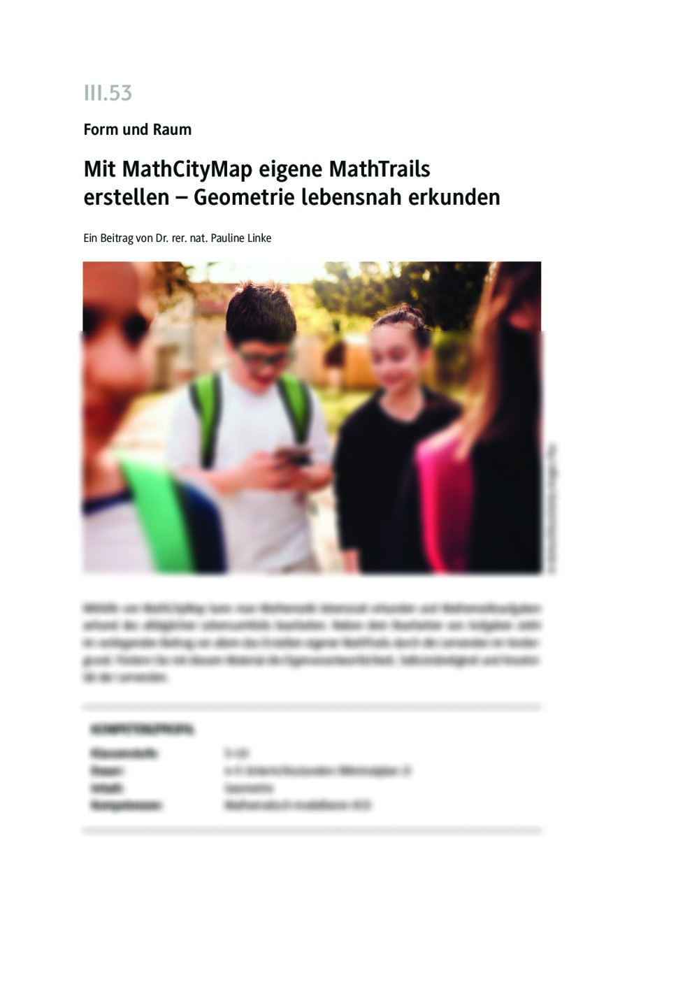 Mit MathCityMap eigene MathTrails erstellen - Seite 1