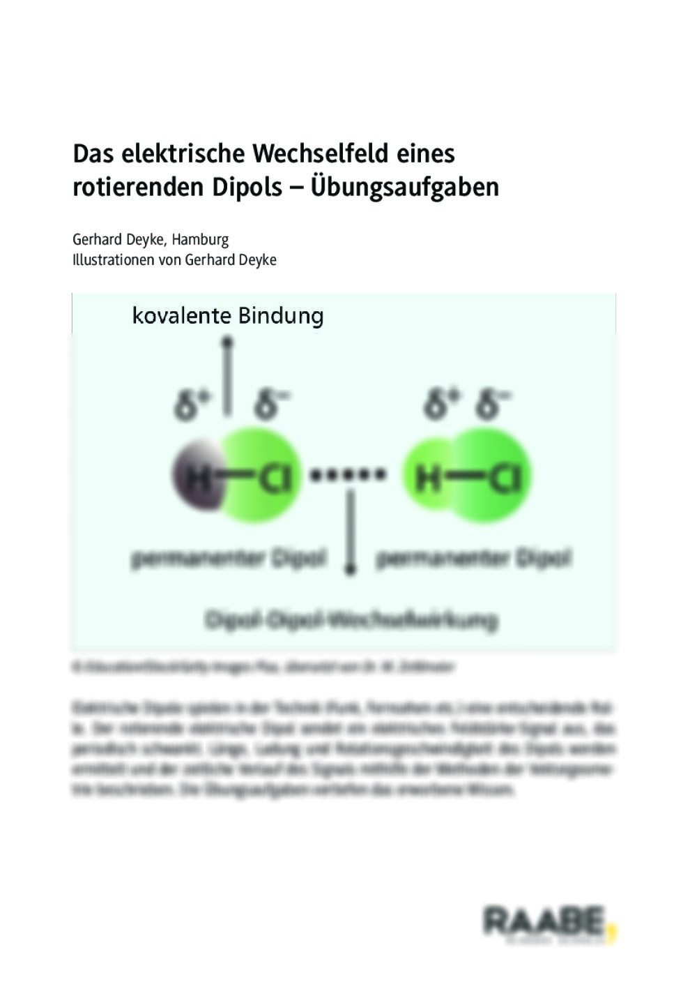 Das elektrische Wechselfeld eines rotierenden Dipols - Seite 1