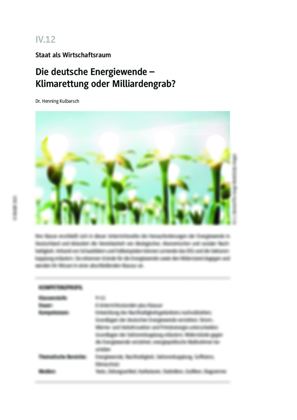 Die deutsche Energiewende - Seite 1