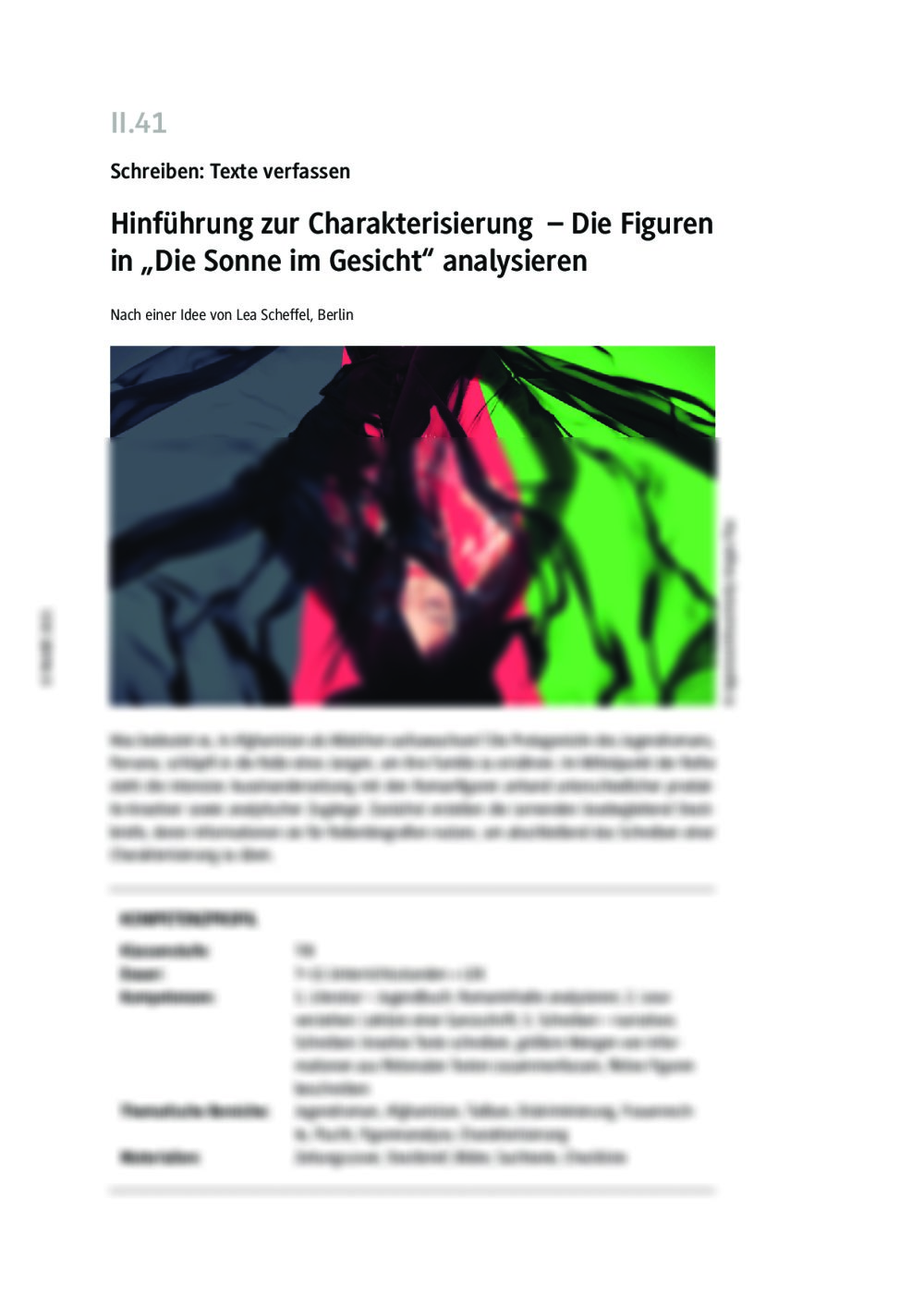 Hinführung zur Charakterisierung - Seite 1