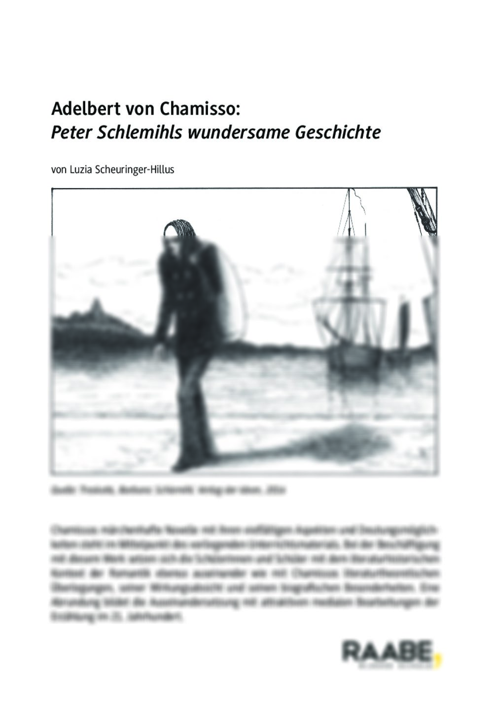 Adelbert von Chamisso: Peter Schlemihls wundersame Geschichte - Seite 1