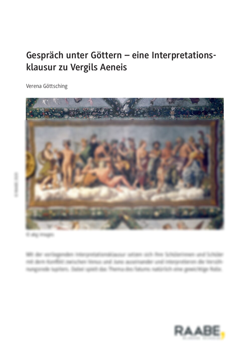 Interpretationsklausur zu Vergils Aeneis - Seite 1