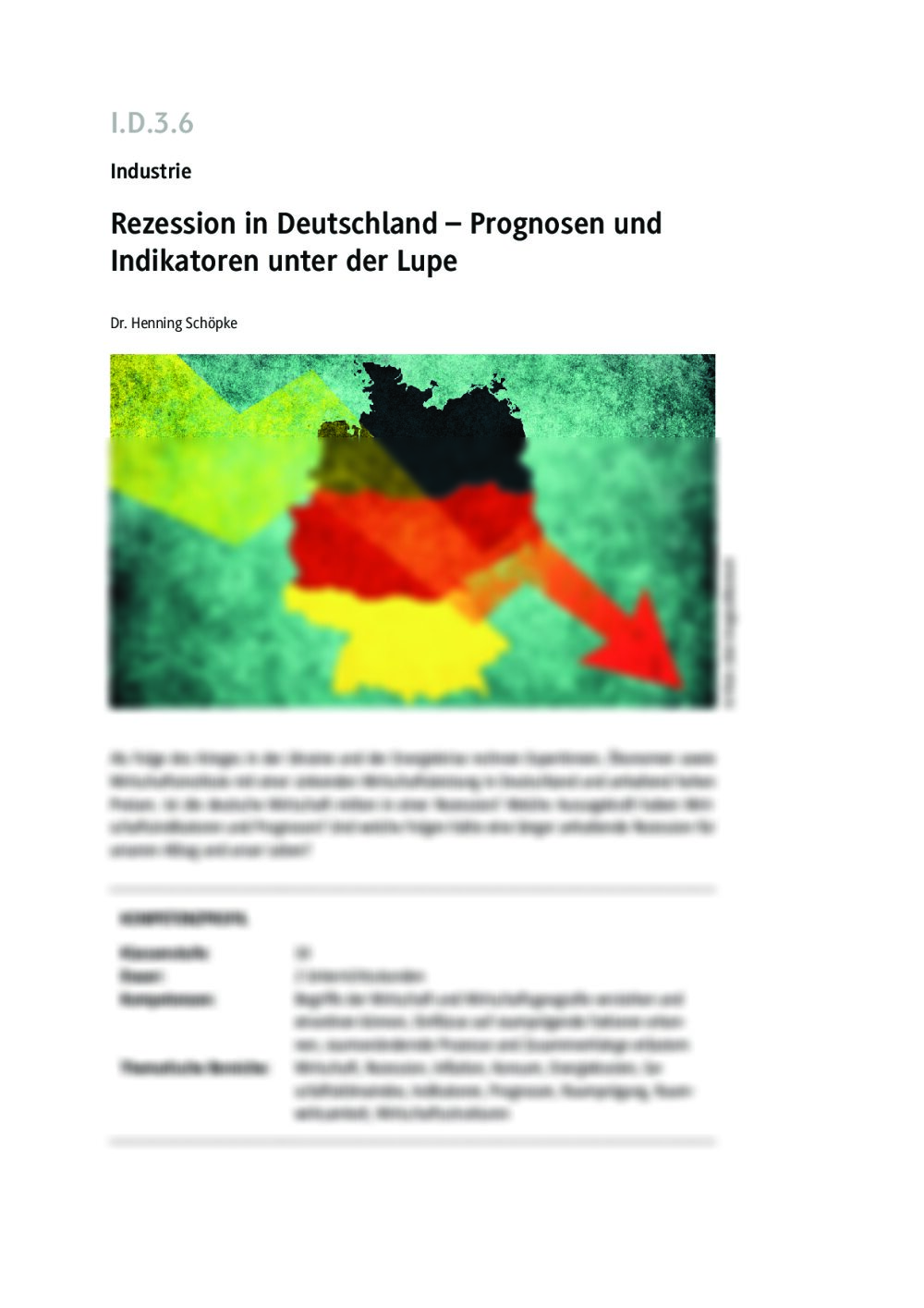 Rezession in Deutschland  - Seite 1