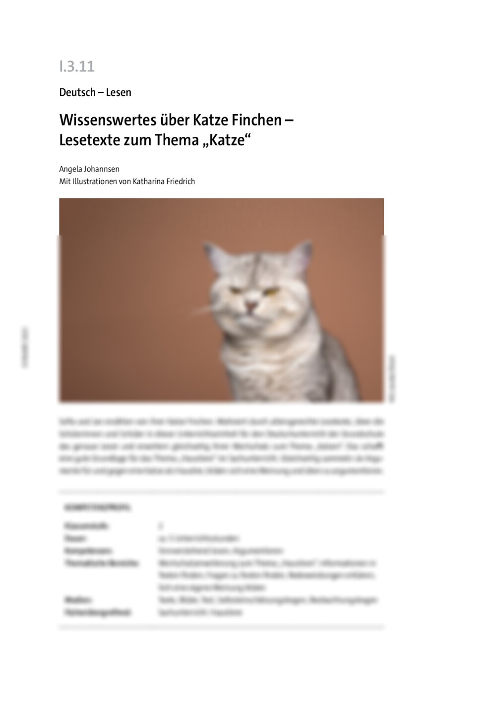 Wissenswertes über Katze Finchen - Seite 1