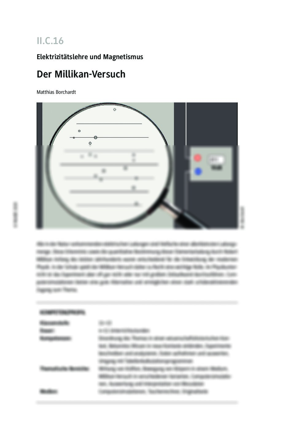 Der Millikan-Versuch - Seite 1