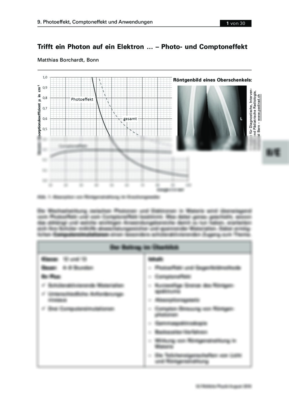 Photo- und Comptoneffekt - Seite 1