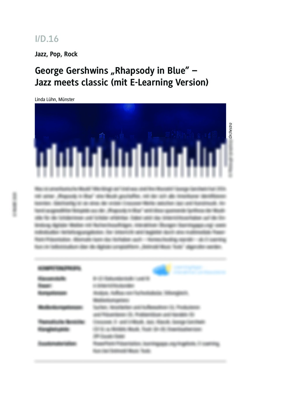 George Gershwins "Rhapsody in Blue" - Seite 1