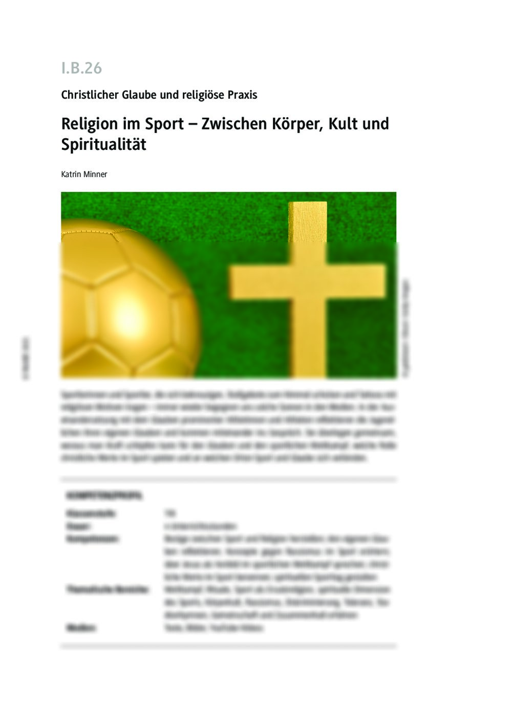 Religion im Sport - Seite 1