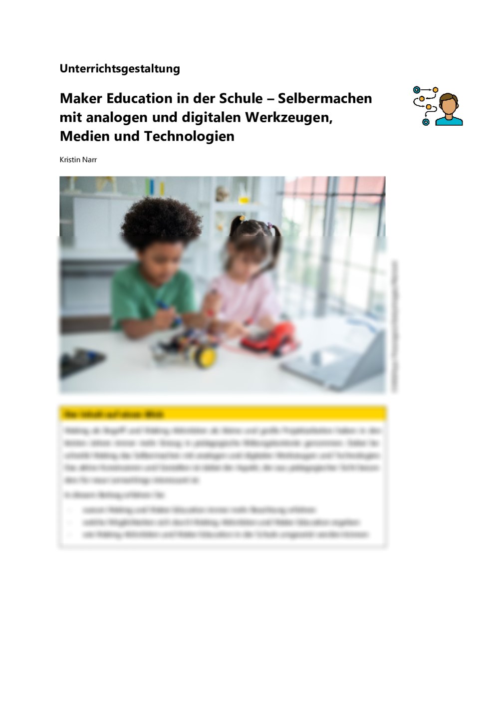 Maker Education in der Schule - Seite 1