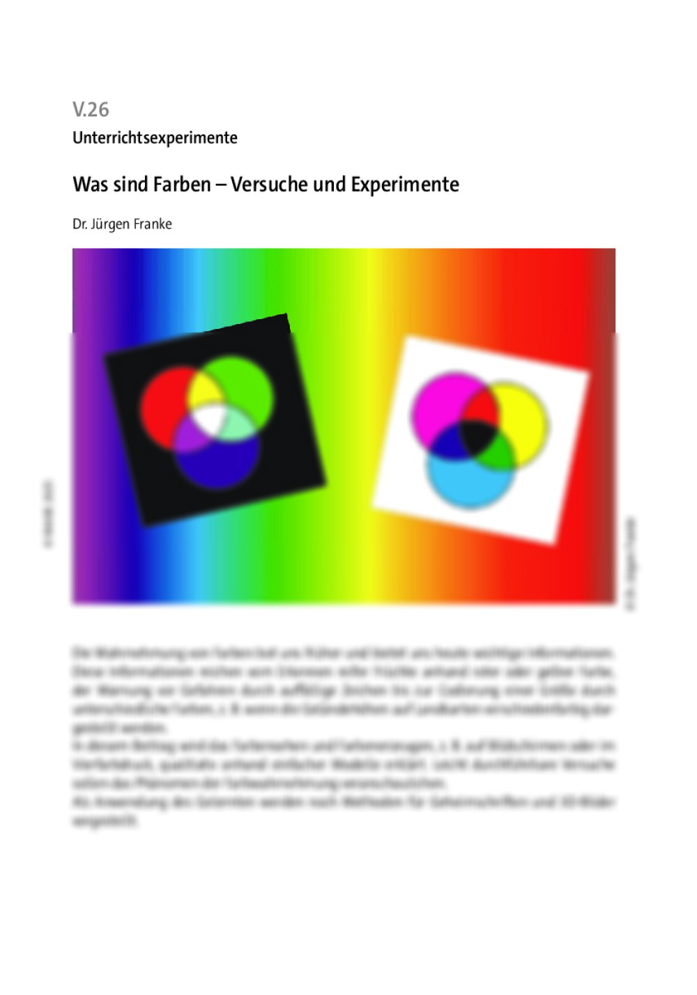 Was sind Farben - Seite 1