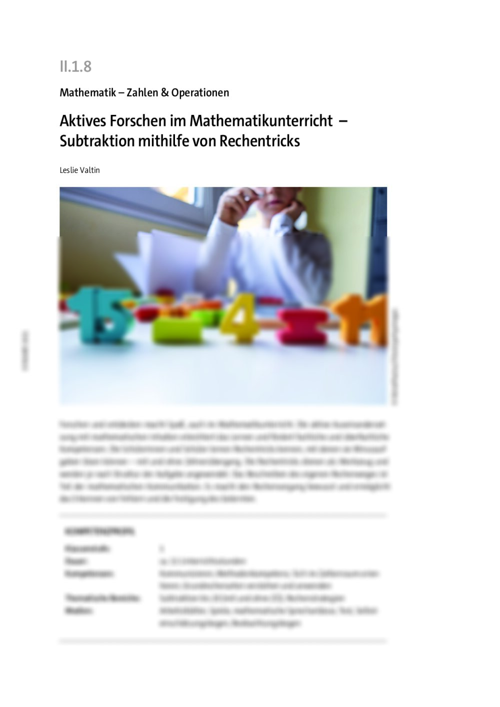 Aktives Forschen im Mathematikunterricht - Seite 1