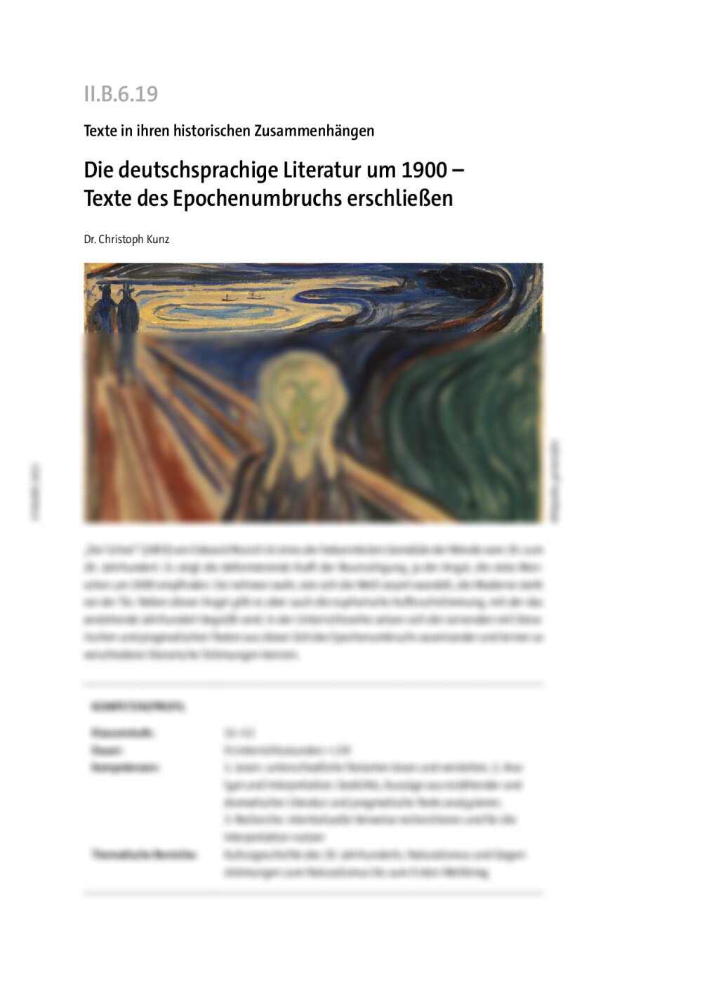 Die deutschsprachige Literatur um 1900 - Seite 1