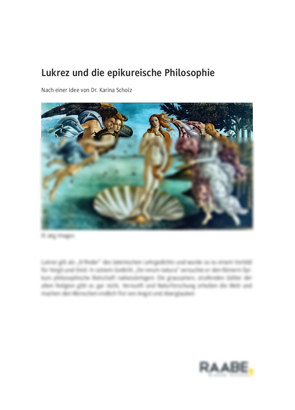 Lukrez und die epikureische Philosophie - Seite 1