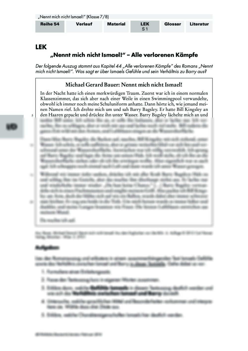 Nennt Mich Nicht Ismael Charakterisierung Pdf „Nennt mich nicht Ismael!" - Unterrichtsmaterial
