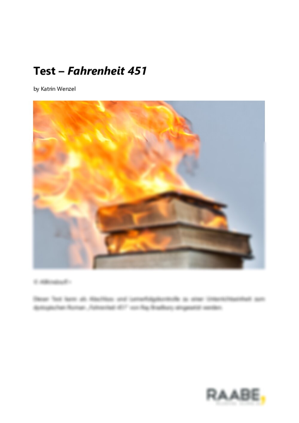 Test – Fahrenheit 451 - Seite 1