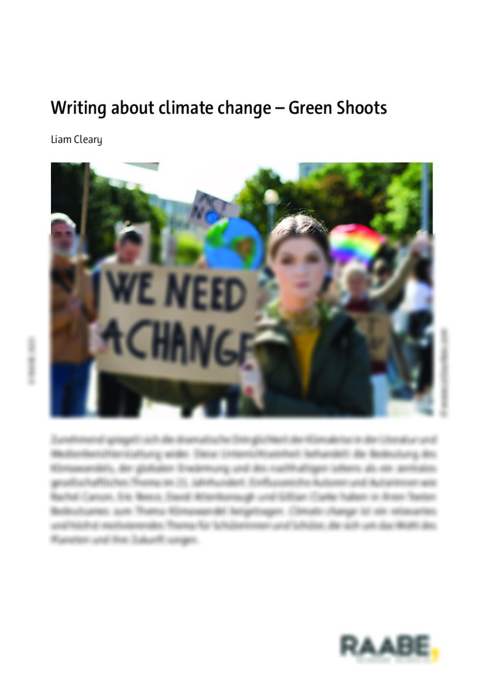 Writing about climate change  - Seite 1