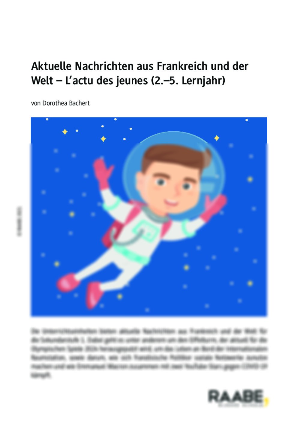 Leben auf der ISS – L’actu des jeunes I - Seite 1