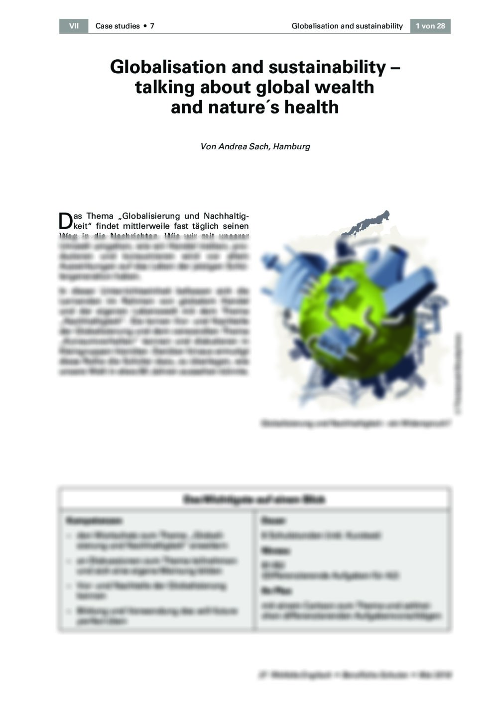 Talking about global wealth and nature´s health - Seite 1