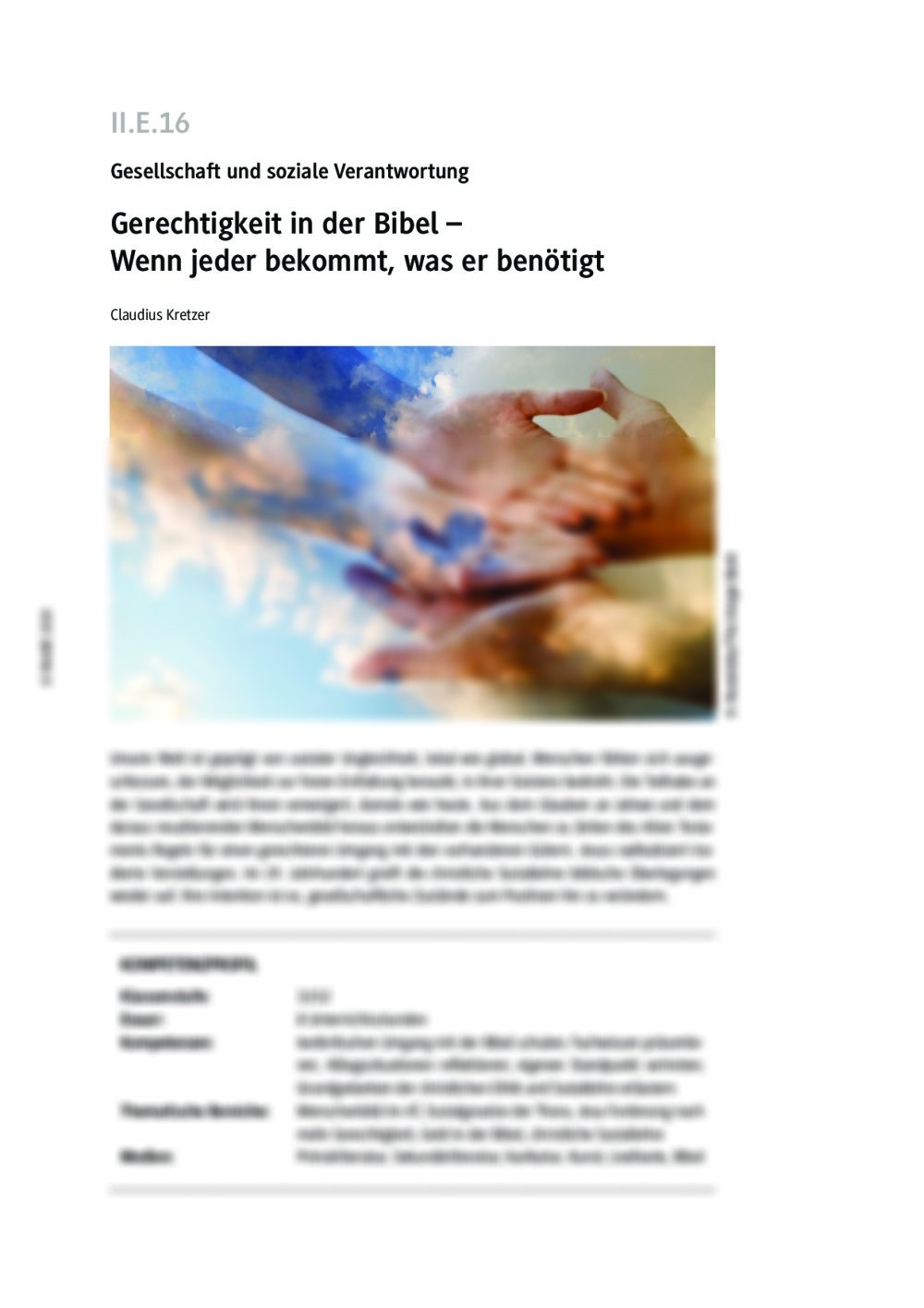 Gerechtigkeit in der Bibel - Seite 1