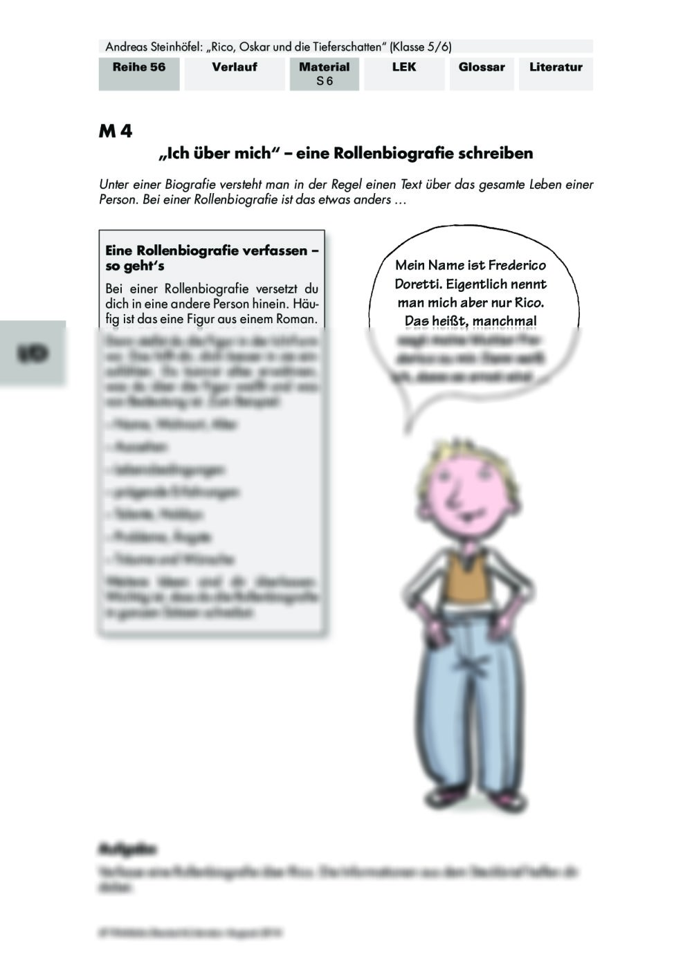 Rico Oskar Und Die Tieferschatten Zusammenfassung Rico, Oskar und die Tieferschatten als Unterrichtsmaterial | RAAbits Online